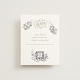 "Forget Me Nots" - RSVP Online Enclosure Cards in Violet by Jenna Holcomb - Front
