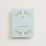 "Wedgewood" - RSVP Online Enclosure Cards in Cerulean by Susan Moyal - Front