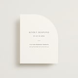"Classic & Timeless" - RSVP Online Enclosure Cards in Obsidian by Lucrecia Caporale - Front