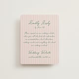 "Whimsical Hand Illustrated Crest" - RSVP Online Enclosure Cards in Peony by Jackie Crawford - Front