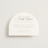 "Chic Script" - RSVP Online Enclosure Cards in Garden by Kelly Schmidt - Front