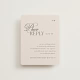 "Sibonie" - RSVP Online Enclosure Cards in Ivory by Melanie Kosuge - Front