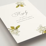 "Limelight" - RSVP Online Enclosure Cards in Linen by Olivia Kanaley Inman - Detail