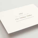 "Classic decorum" - RSVP Online Enclosure Cards in Golden by Stacey Meacham - Detail