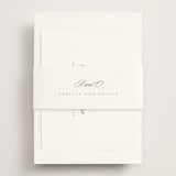 "Classic decorum" - RSVP Online Enclosure Cards in Golden by Stacey Meacham - Assembled with Belly Band