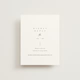 "Whimsy" - RSVP Online Enclosure Cards in Latte by Cara Scott - Front