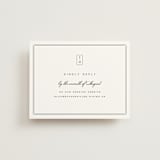 "Stripe Bevel" - RSVP Online Enclosure Cards in Salt by Amy Kross - Front