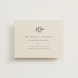 "White Oak" - RSVP Online Enclosure Cards in Dove by Amy Kross - Front
