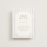 "Delicate Vines" - RSVP Online Enclosure Cards in Periwinkle by Kristen Smith - Front