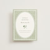 "Summer Linen" - RSVP Online Enclosure Cards in Garden by Kelly Schmidt - Front