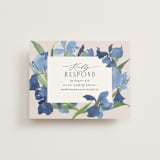 "Irises" - RSVP Online Enclosure Cards in Natural by Everett Paper Goods - Front
