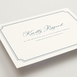 "Avery" - RSVP Online Enclosure Cards in Dusty Blue by Jennifer Postorino - Detail