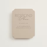 "Formal Elegance" - RSVP Online Enclosure Cards in Latte by Morgan Kendall - Front
