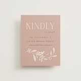 "Moment" - RSVP Online Enclosure Cards in Rose by Erin German - Front