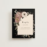 "Peonies & Sage" - RSVP Online Enclosure Cards in Fawn by Susan Moyal - Front