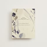 "Linen and Cloth" - RSVP Online Enclosure Cards in Almond by Peony Rose Design - Front
