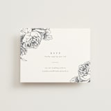 "Delicate" - RSVP Online Enclosure Cards in Pearl by Emily Sabol Goss - Front