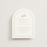 "Simple Crest" - RSVP Online Enclosure Cards in Sage by Kristen Smith - Front
