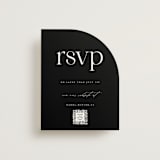 "Photographie" - RSVP Online Enclosure Cards in Noir by Christie Garcia - Front
