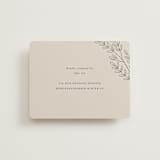 "leafy wreath" - RSVP Online Enclosure Cards in Taupe by Ghazal Ali - Front