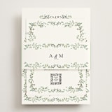 "Monogramed Arch" - RSVP Online Enclosure Cards in Mojito by Susan Moyal - Assembled with Belly Band