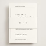 "Astoria" - RSVP Online Enclosure Cards in Silk by Kelly Schmidt - Assembled with Belly Band