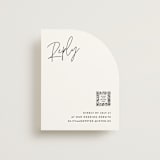 "Signed" - RSVP Online Enclosure Cards in Cloud by JoAnn Jinks - Front