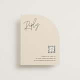 "Signed" - RSVP Online Enclosure Cards in Champagne by JoAnn Jinks - Front