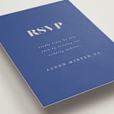 "Centro" - RSVP Online Enclosure Cards in Marseille Bleu by Up Up Creative - Detail