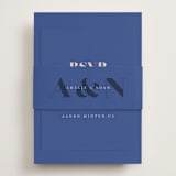 "Centro" - RSVP Online Enclosure Cards in Marseille Bleu by Up Up Creative - Assembled with Belly Band
