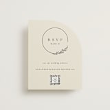 "Branched" - RSVP Online Enclosure Cards in Almond by Brianne Larsen - Front