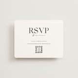 "CELINE" - RSVP Online Enclosure Cards in Opal by Melanie Kosuge - Front