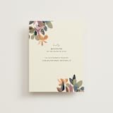 "flower press" - RSVP Online Enclosure Cards in Mauve by Peony Rose Design - Front