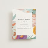 "Abstract Florals" - RSVP Online Enclosure Cards in Bouquet by Maria Hilas-Louie - Front