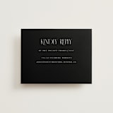 "Black-Tie" - RSVP Online Enclosure Cards in Noir by Benita Crandall - Front