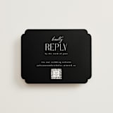 "Bold Elegance" - RSVP Online Enclosure Cards in Snow by Katherine Moynagh - Front