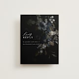 "Vintage Botanical" - RSVP Online Enclosure Cards in Midnight by Grace Kreinbrink - Front