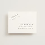 "the script" - RSVP Online Enclosure Cards in Tuxedo by Genna Blackburn - Front