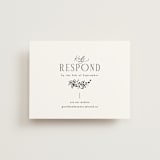 "Quintessential" - RSVP Online Enclosure Cards in Cotton by Everett Paper Goods - Front