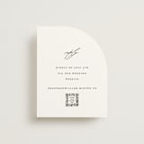 "Delicate Script" - RSVP Online Enclosure Cards in Cotton by Angela Thompson - Front