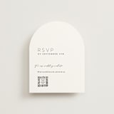 "Paire" - RSVP Online Enclosure Cards in Tuxedo by Kate Ahn - Front