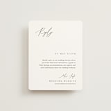 "Corner" - RSVP Online Enclosure Cards in Silk by Kelly Schmidt - Front