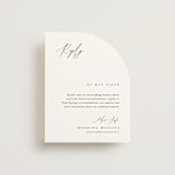 "Corner" - RSVP Online Enclosure Cards in Silk by Kelly Schmidt - Front
