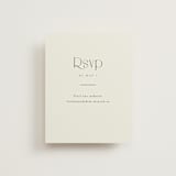 "Cadence" - RSVP Online Enclosure Cards in Ivory by Jennifer Wick - Front