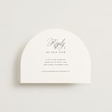 "Simply Classic" - RSVP Online Enclosure Cards in Ebony by Laura Hamm - Front