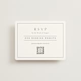 "Warm affection" - RSVP Online Enclosure Cards in Cotton by Stacey Meacham - Front