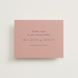 "Simple Type" - RSVP Online Enclosure Cards in Olive Branch by Stacey Meacham - Front