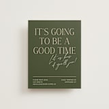 "Martini" - RSVP Online Enclosure Cards in Olive by Pixel and Hank - Front