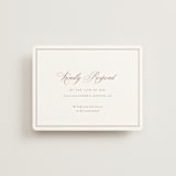 "Charleston" - RSVP Online Enclosure Cards in Blush by Megan Davis - Front