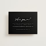 "A formal request" - RSVP Online Enclosure Cards in Jet by Lea Delaveris - Front